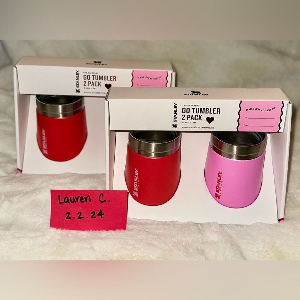Stanley Valentines Go Tumbler Set Red & Pink Limited Edition Target Exclusive